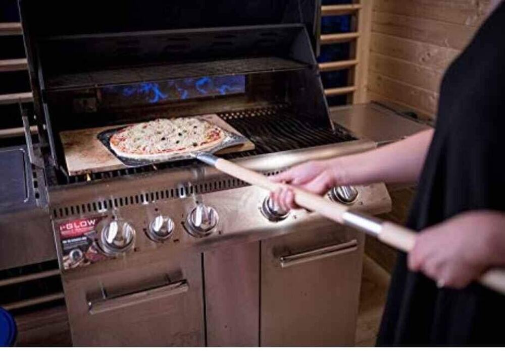 1887 14 x 26 Adjustable Pizza Paddle With Roller Handle 3 sizes Safer long New
